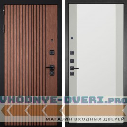Входная дверь Гранит Шторм 069 Макси зеркало силк маус