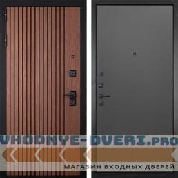 Входная дверь Гранит Шторм 077 графит нубук
