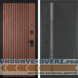 Входная дверь Гранит Шторм 090 Черный кварц с зеркальной тонированной вставкой Входная дверь Гранит Шторм 090 Черный кварц с зеркальной тонированной вставкой