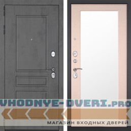 Входная дверь Гранит Лира 014 Капучино c зеркалом Входная дверь Гранит Лира 014 Капучино c зеркалом