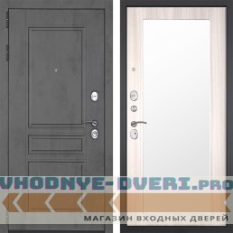 Входная дверь Гранит Лира 017 Сандал светлый с зеркалом Входная дверь Гранит Лира 017 Сандал светлый с зеркалом