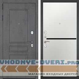 Входная дверь Гранит Лира 073 горизонт белая Входная дверь Гранит Лира 073 горизонт белая
