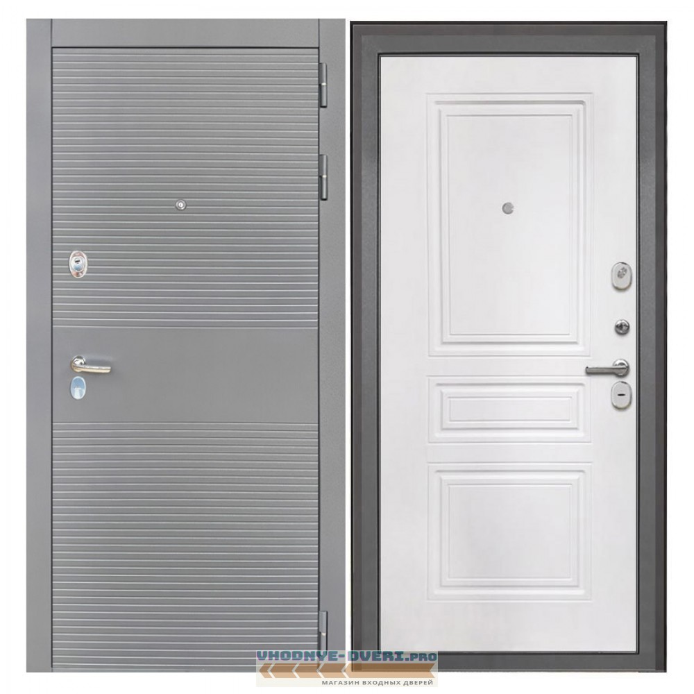 Интекрон Брайтон антрацит ФЛ-243-м белая матовая