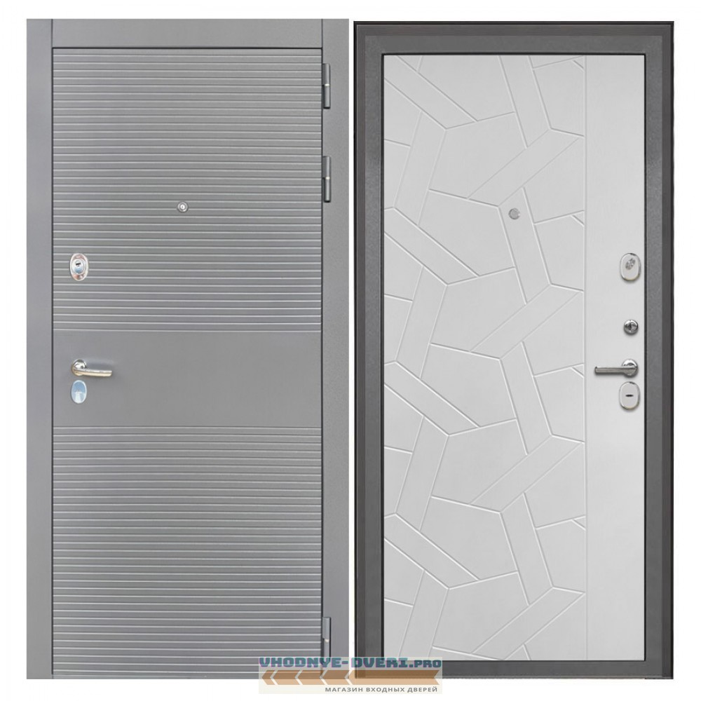 Интекрон Брайтон антрацит ФЛ-306 Силк ясень белый