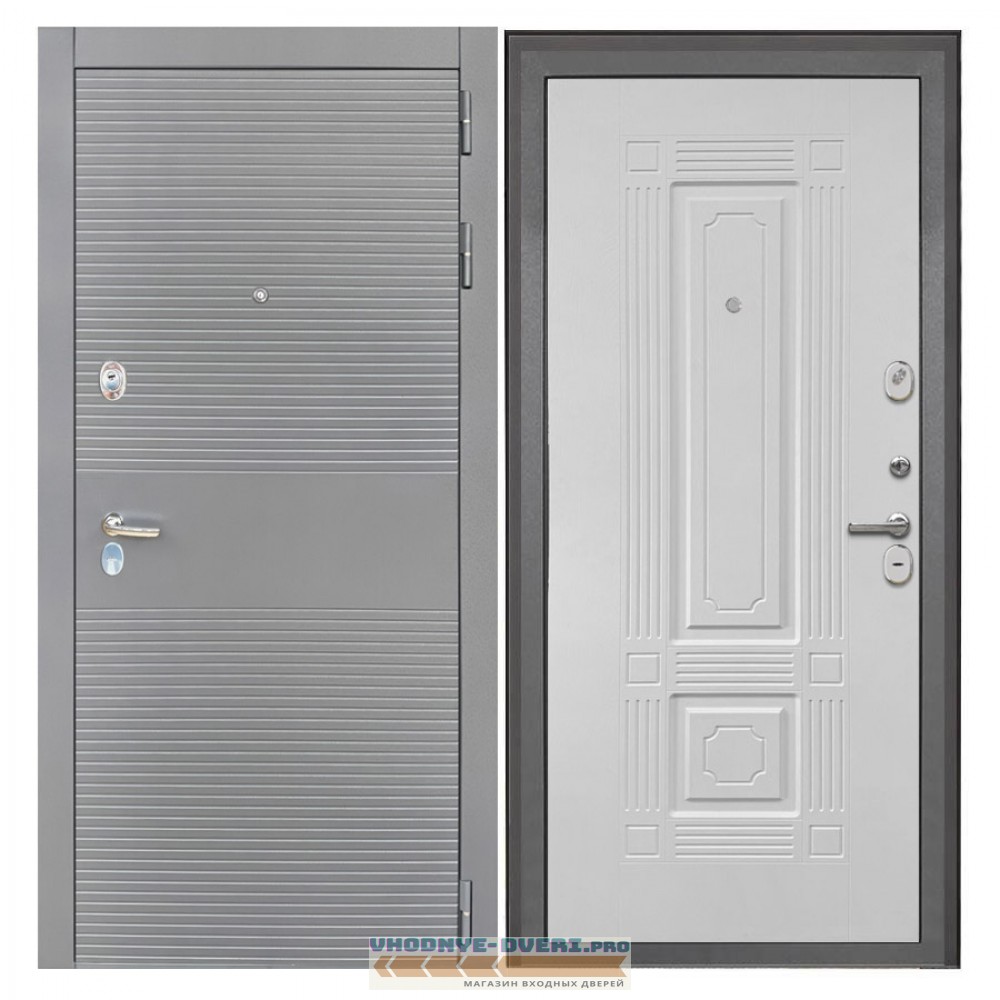 Интекрон Брайтон антрацит ФЛ-2 Силк ясень белый