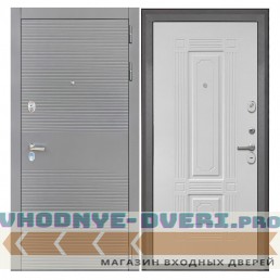 Интекрон Брайтон антрацит ФЛ-2 Силк ясень белый