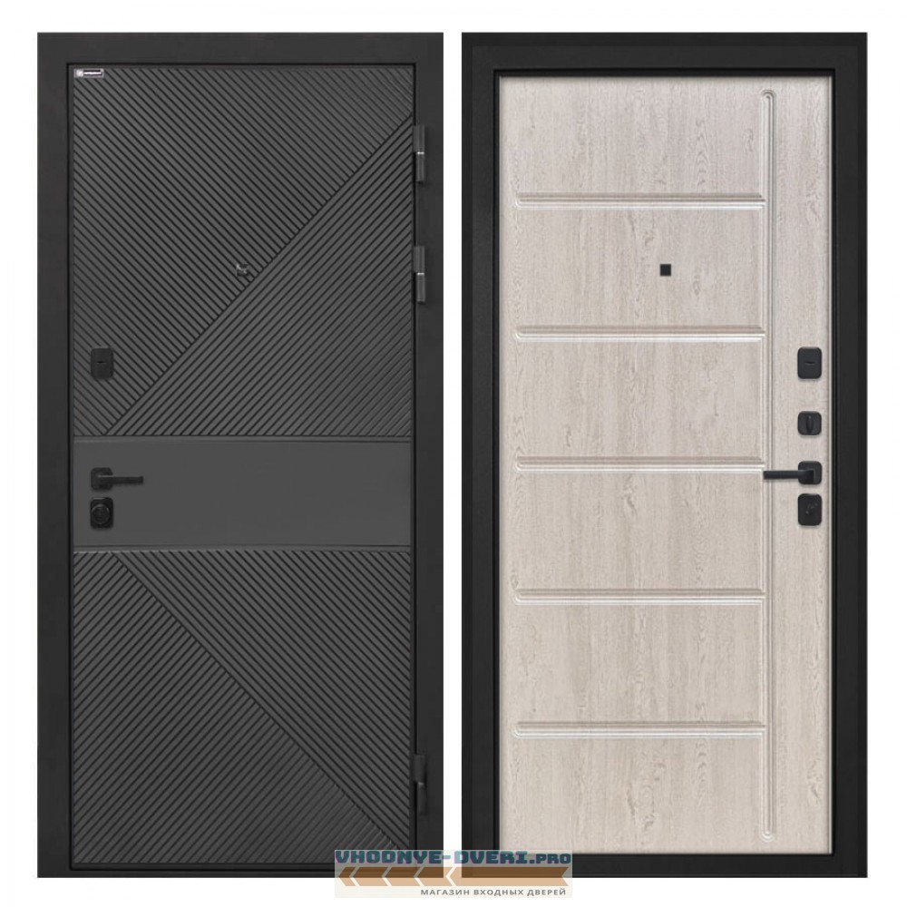 Интекрон Профит   ФЛ-613 черный (крашеный) ФЛ-102 сосна белая