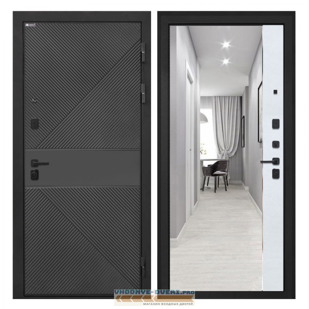 Интекрон Профит   ФЛ-613 черный (крашеный) ФЛЗ-305 Лофт белый