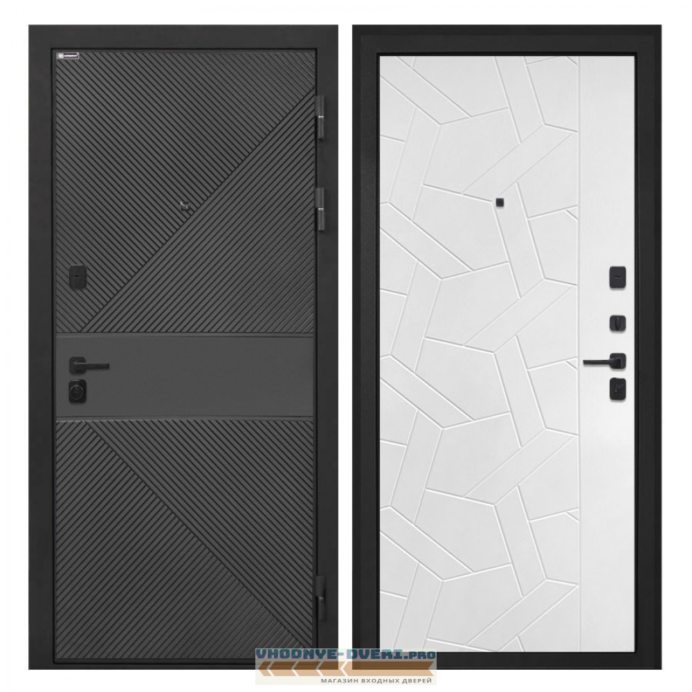 Интекрон Профит   ФЛ-613 черный (крашеный) ФЛ-306 Силк ясень белый