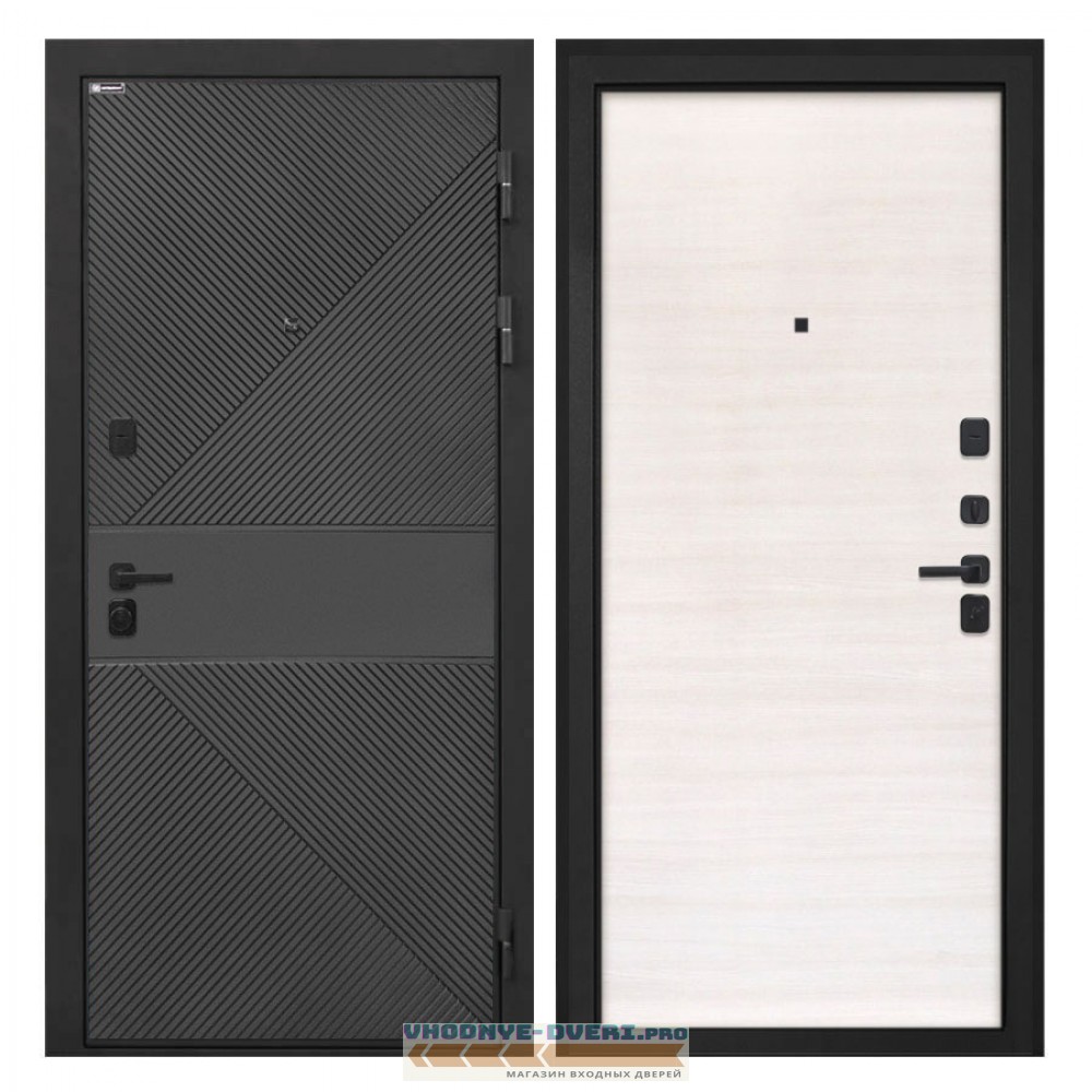 Интекрон Профит   ФЛ-613 черный (крашеный) Дуб сильвер поперечный