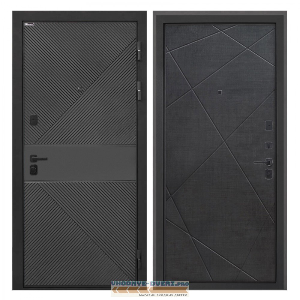 Интекрон Профит   ФЛ-613 черный (крашеный) Лучи-М венге распил кофе