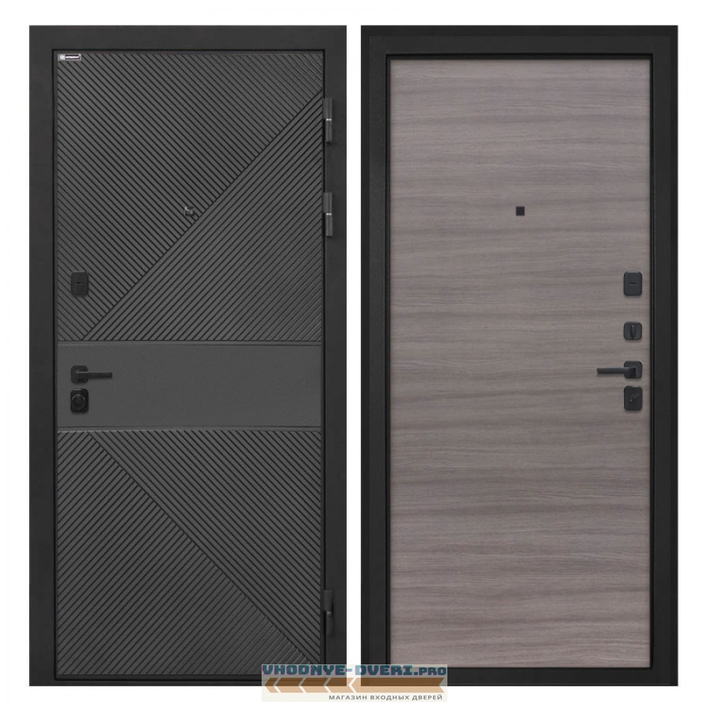 Интекрон Профит   ФЛ-613 черный (крашеный) Дуб тоскано поперечный