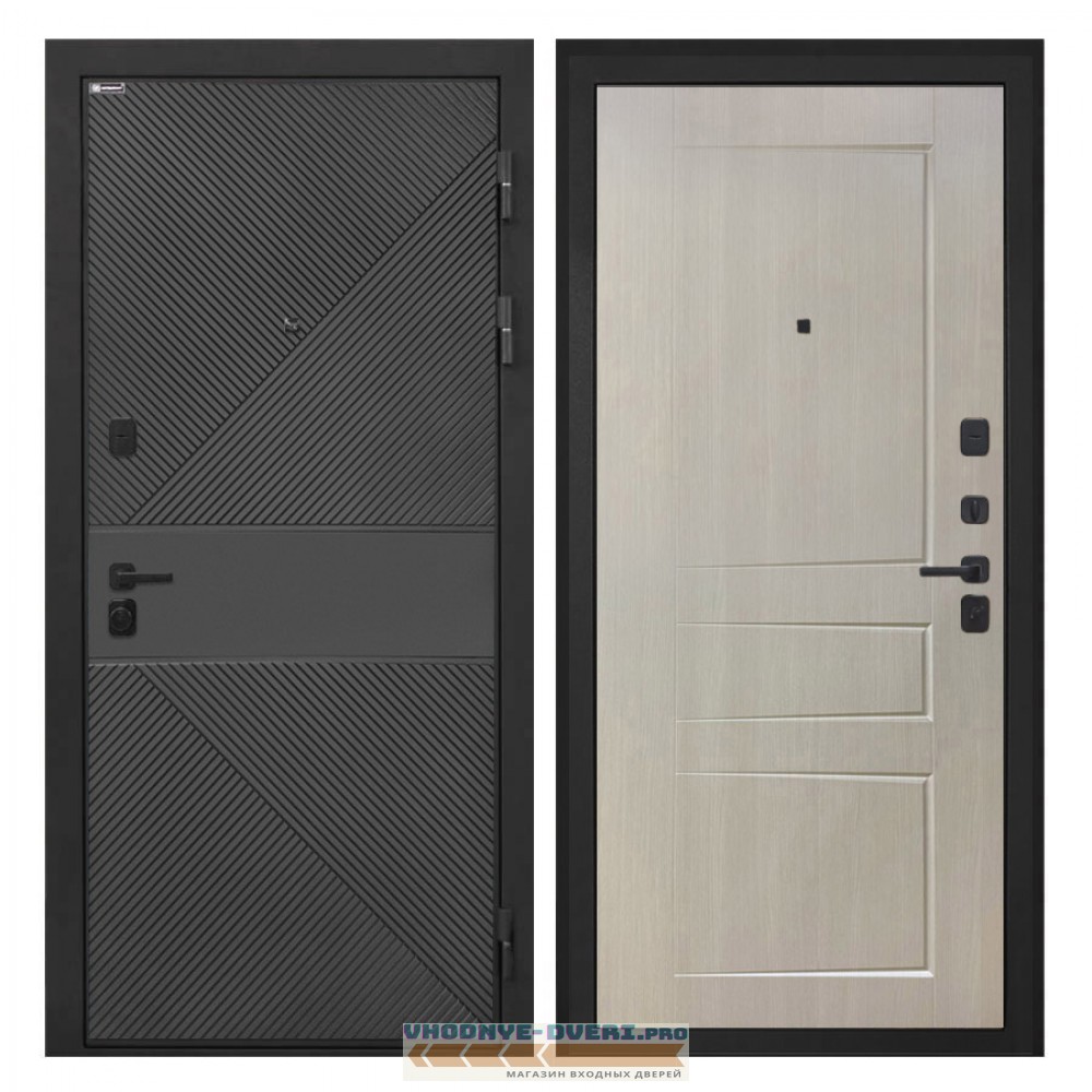 Интекрон Профит   ФЛ 613 черный (крашеный)  ФЛ-638М лиственница беж