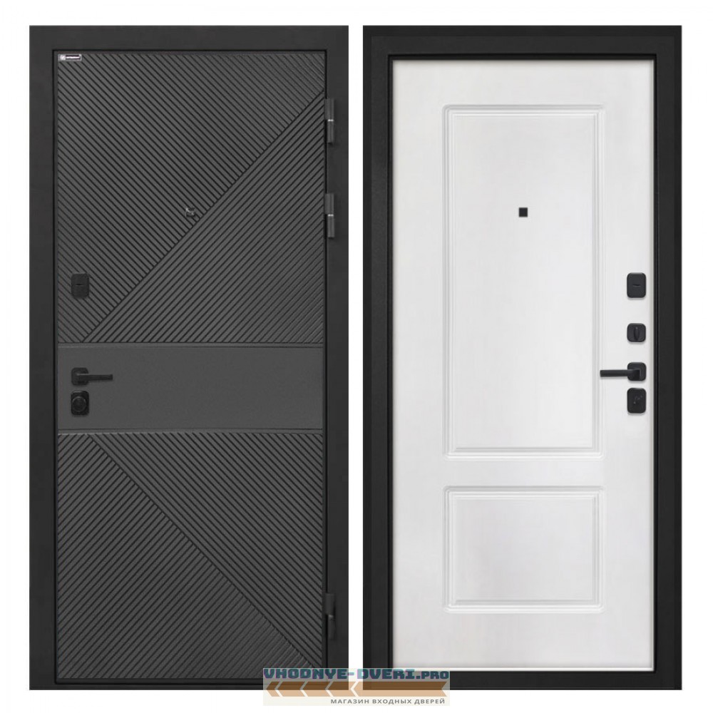 Интекрон Профит  ФЛ-613 черный (крашеный) КВ-2 белая матовая