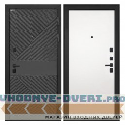 Интекрон Профит   ФЛ-613 черный (крашеный) Гладкая панель Силк Сноу