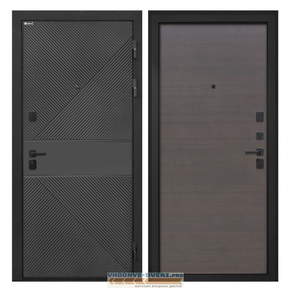 Интекрон Профит   ФЛ-613 черный (крашеный) венге поперечный