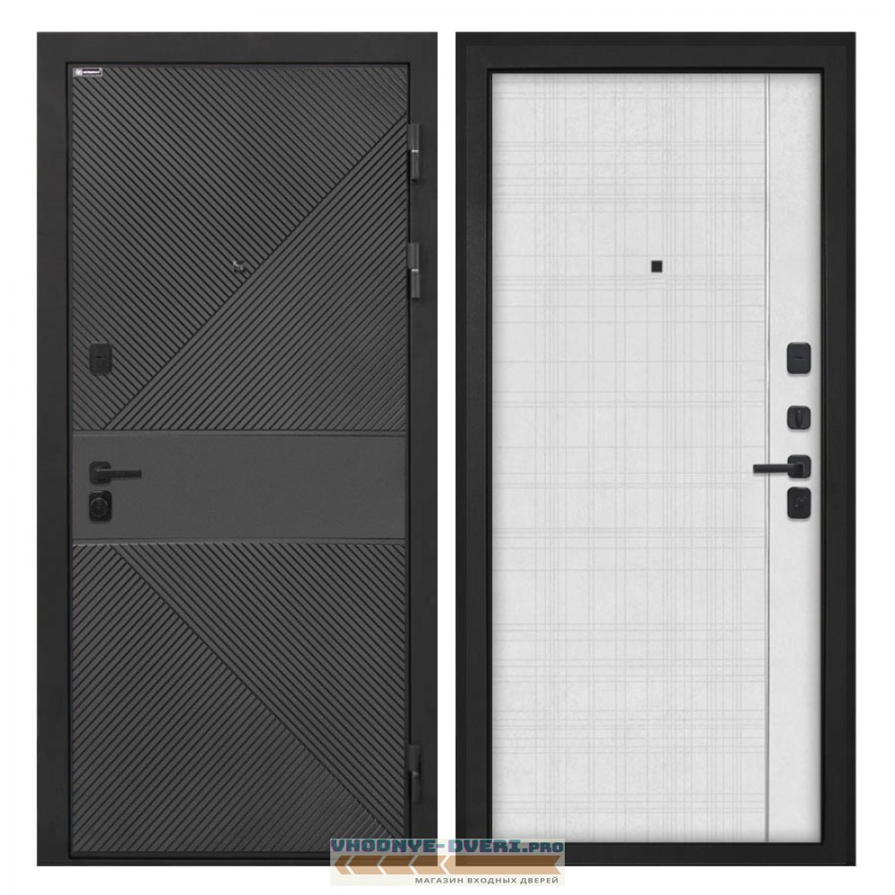 Интекрон Профит   ФЛ-613 черный (крашеный) В-07 Лофт белый