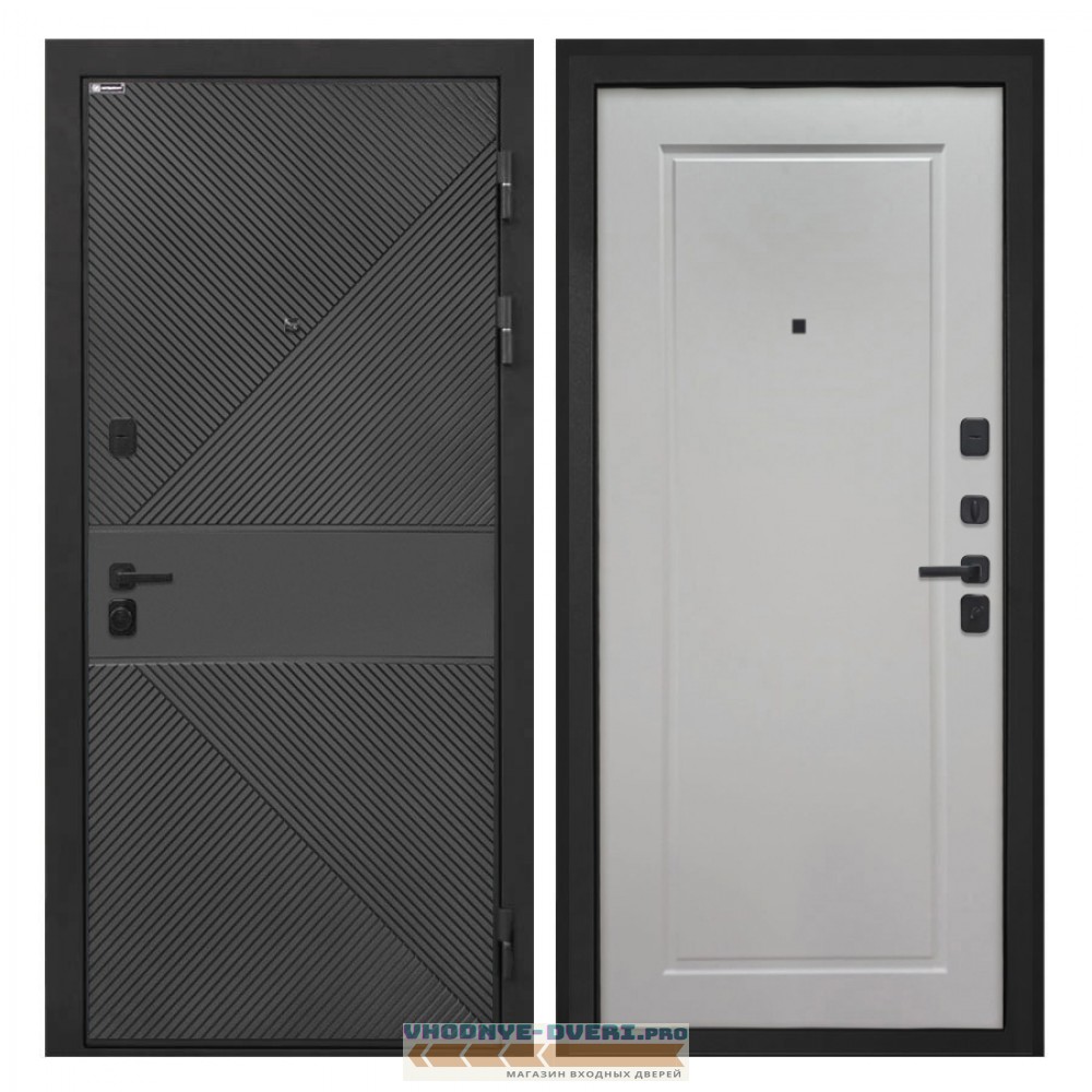 Интекрон Профит  ФЛ-613 черный (крашеный) Мэджик шифон ФЛ-642 (антивандал., белый)