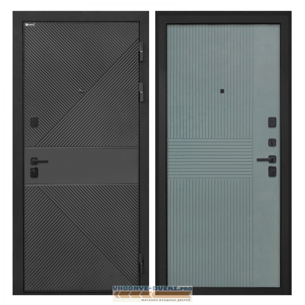 Интекрон Профит   ФЛ-613 черный (крашеный) Монолит Фреско ФЛ-326