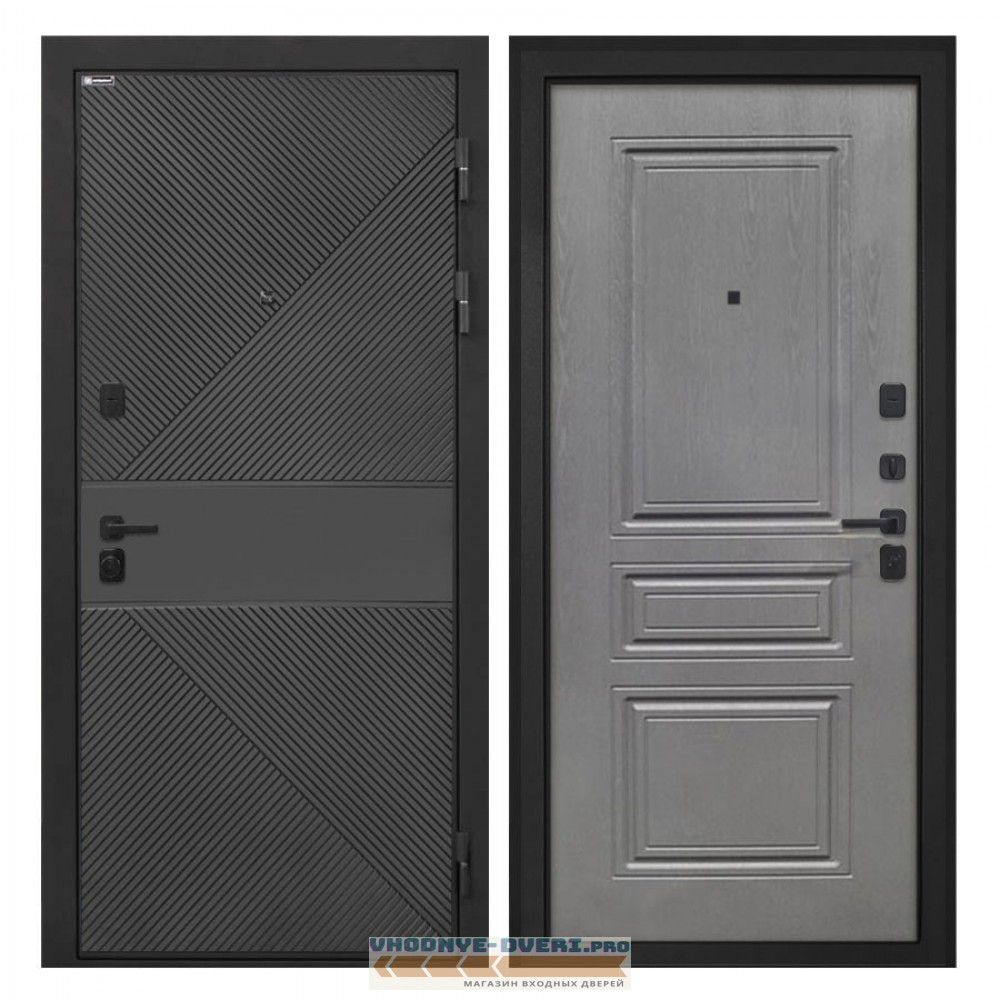 Интекрон Профит  ФЛ-613 черный (крашеный) ФЛ-243-м Графит вуд дуб