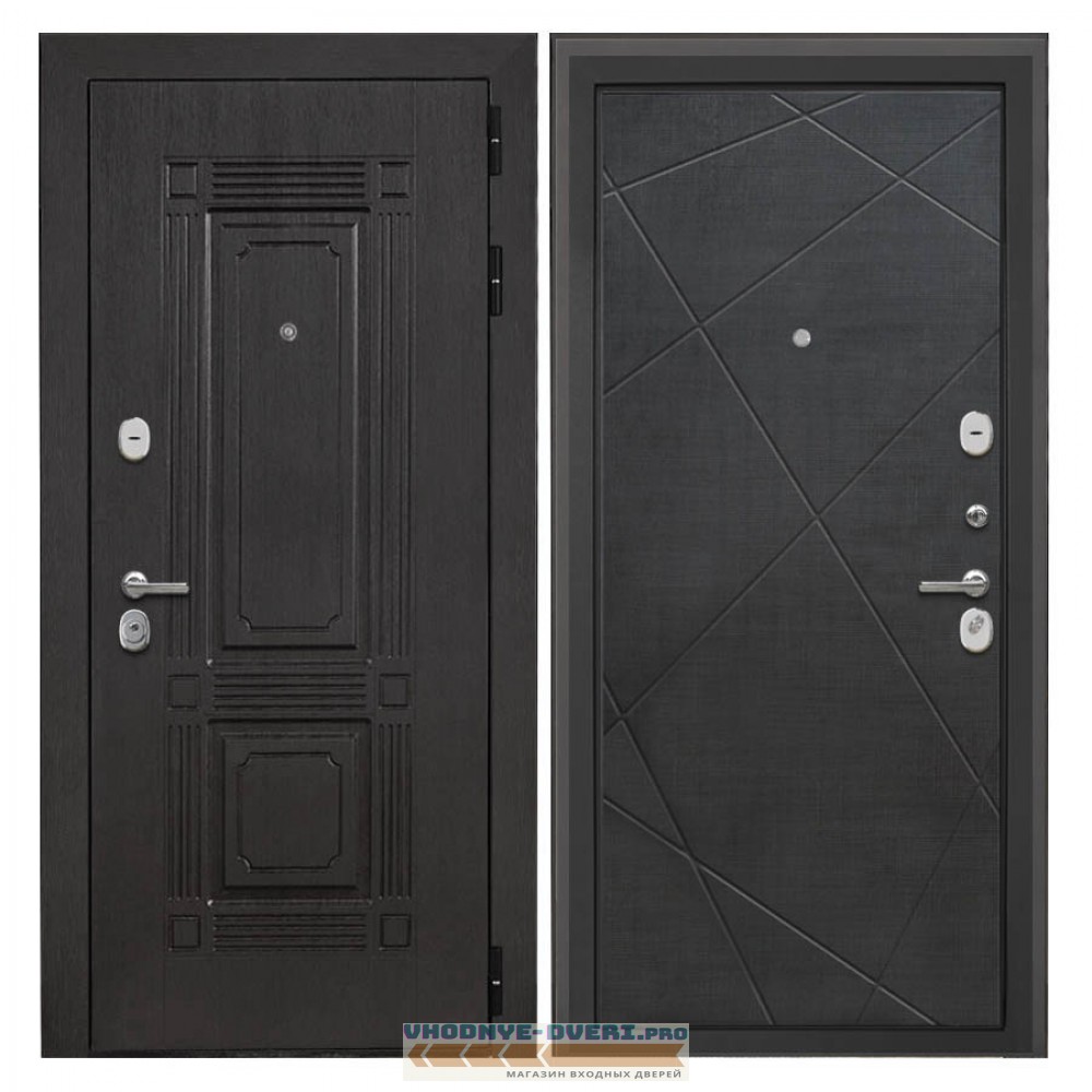 Дверь Интекрон Италия Лучи-М венге распил кофе