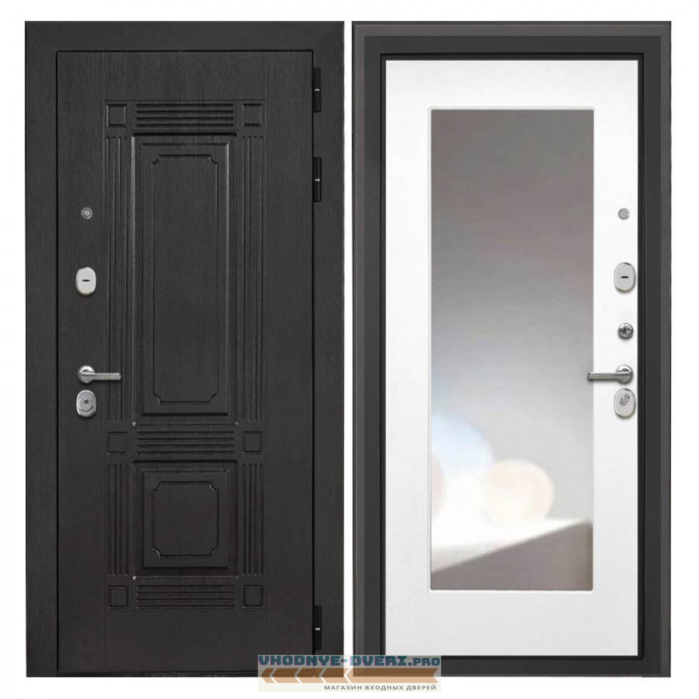 Дверь Интекрон Италия Зеркало ФЛЗ-120М белая матовая (зеркало)