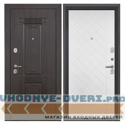 Дверь Интекрон Италия ФЛ-Ромбы Силк ясень белый