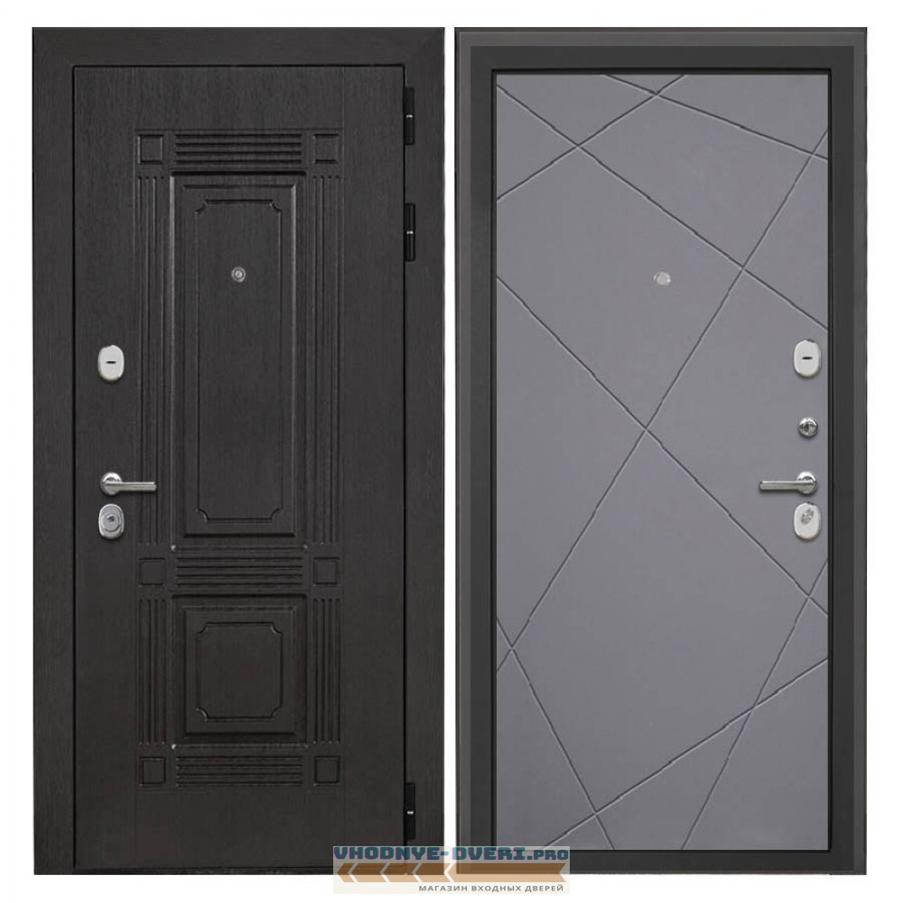 Дверь Интекрон Италия Лучи-М  графит