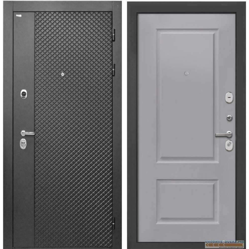 Дверь Интекрон Олимпия Black Альба эмаль RAL-7037 (Пыльно серый)