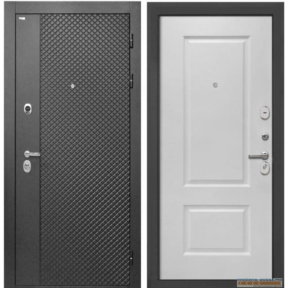 Дверь Интекрон Олимпия Black Альба эмаль RAL-9003 (Сигнально белый)