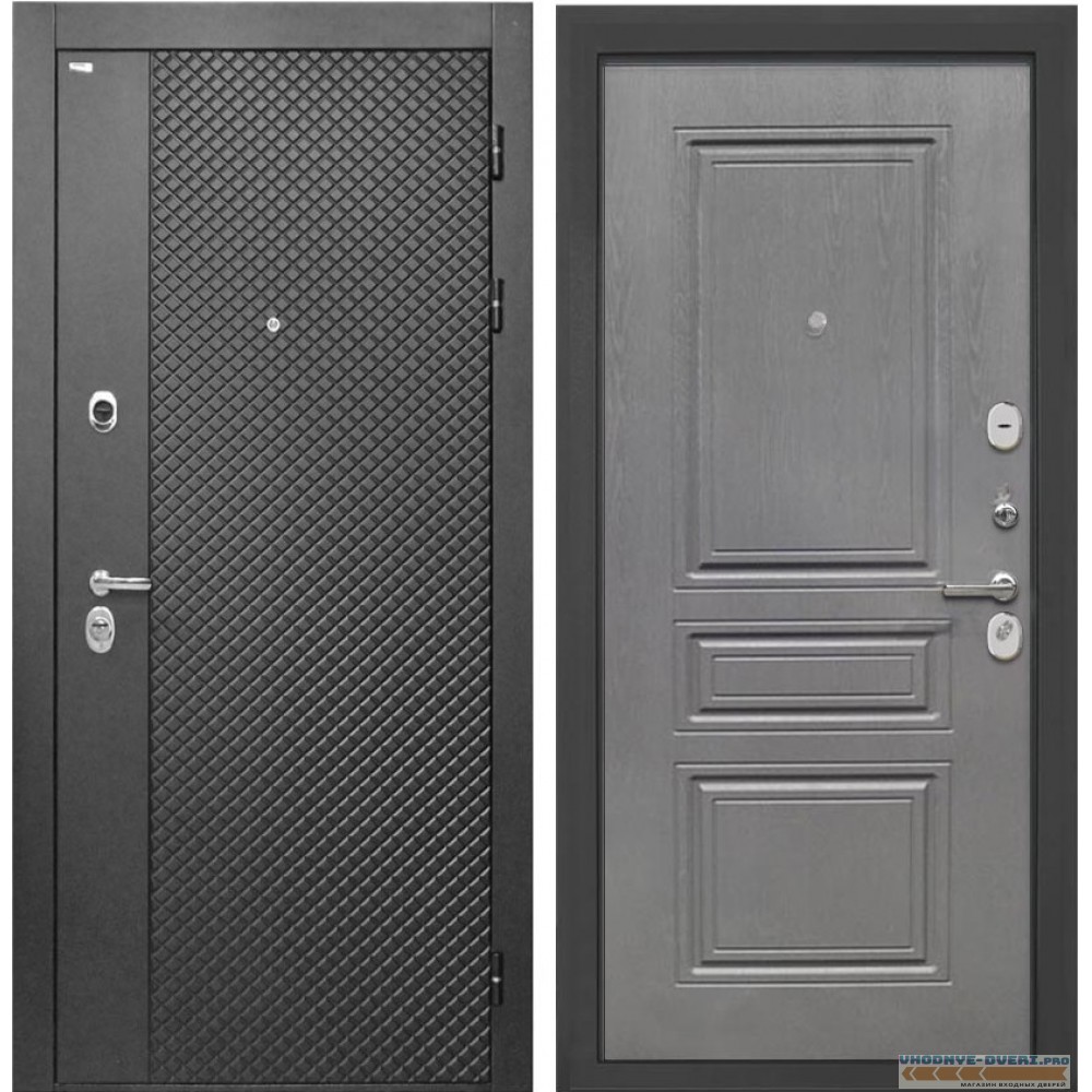 Дверь Интекрон Олимпия Black ФЛ-243 (Графит вуд дуб)
