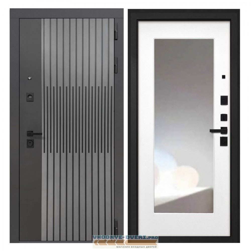 Интекрон Олимпия  ФЛЗ120М белая матовая (зеркало)