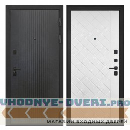 Интекрон Профит  Лофт черный ФЛ-Ромбы Силк ясень белый