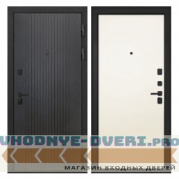 Интекрон Профит  Лофт черный Гладкая панель Силк жасмин