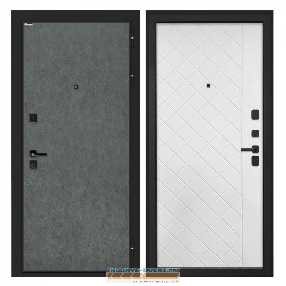 Интекрон Профит   штукатурка графит ФЛ-Ромбы Силк ясень белый