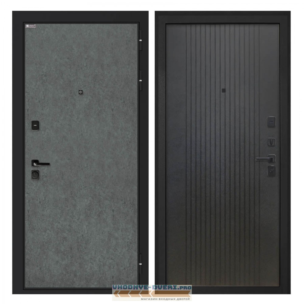 Интекрон Профит  штукатурка графит Лофт черный