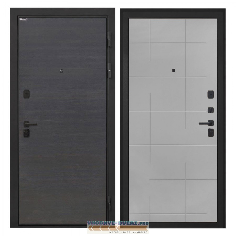 Интекрон Профит   венге поперечный   Мэджик Тин. ФЛ-6 Геометрия (антивандал., св.серый)