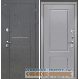 Дверь Интекрон Сенатор Лофт Альба эмаль RAL-7037 (Пыльно серый)