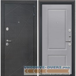 Дверь Интекрон Сенатор Лучи Альба эмаль RAL-7037 (Пыльно серый)
