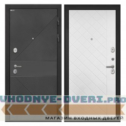 Интекрон Сицилия Remix ФЛ 613 черный (крашеный) ФЛ-Ромбы Силк ясень белый