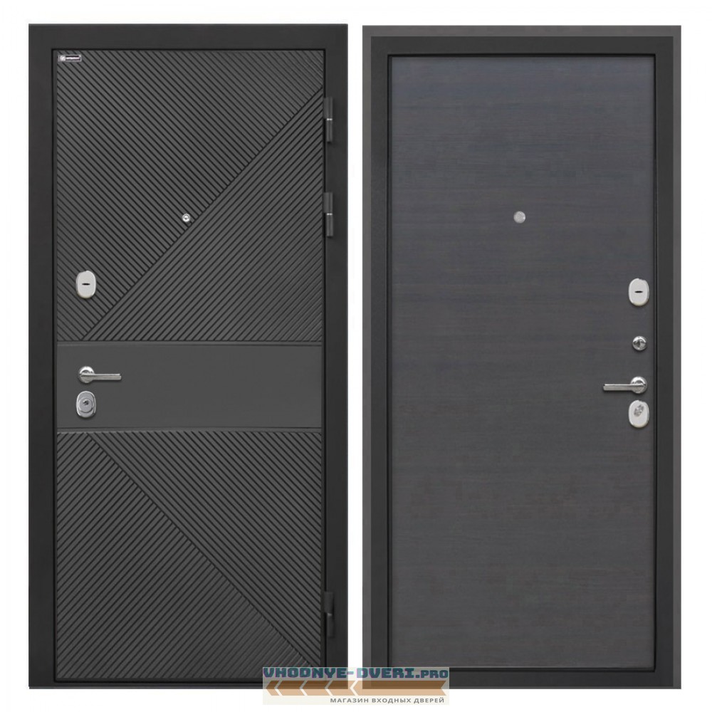 Интекрон Сицилия Remix ФЛ-613 черный крашеный Эковенге поперечный