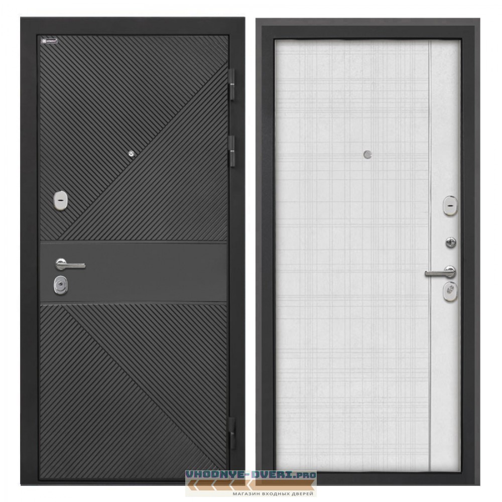 Интекрон Сицилия Remix ФЛ-613 черный крашеный В-07 Лофт белый