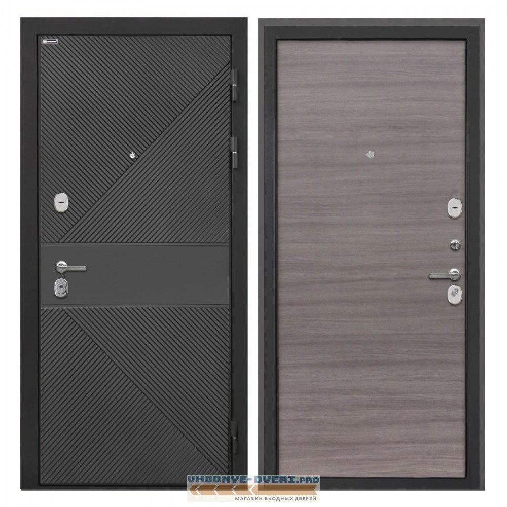 Интекрон Сицилия Remix ФЛ-613 черный крашеный Дуб тоскано поперечный