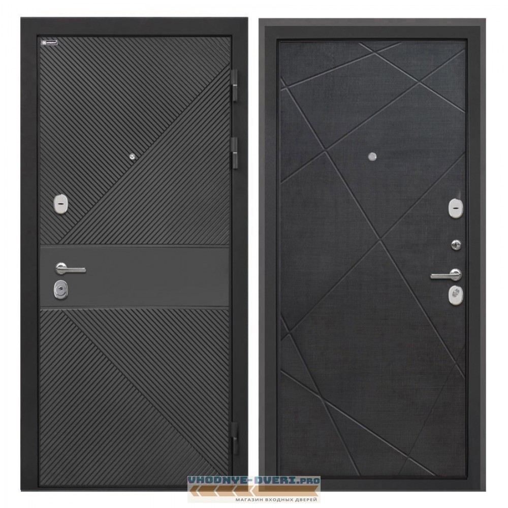 Интекрон Сицилия Remix ФЛ-613 черный крашеный Лучи-М венге распил кофе