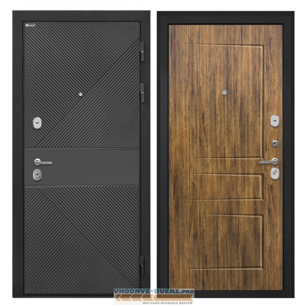 Интекрон Сицилия Remix ФЛ-613 черный крашеный ФЛ-638М Дуб Американский