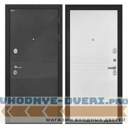 Интекрон Сицилия Remix ФЛ 613 черный (крашеный)  ФЛ-326М Мэджик шифон (белый) антиванд