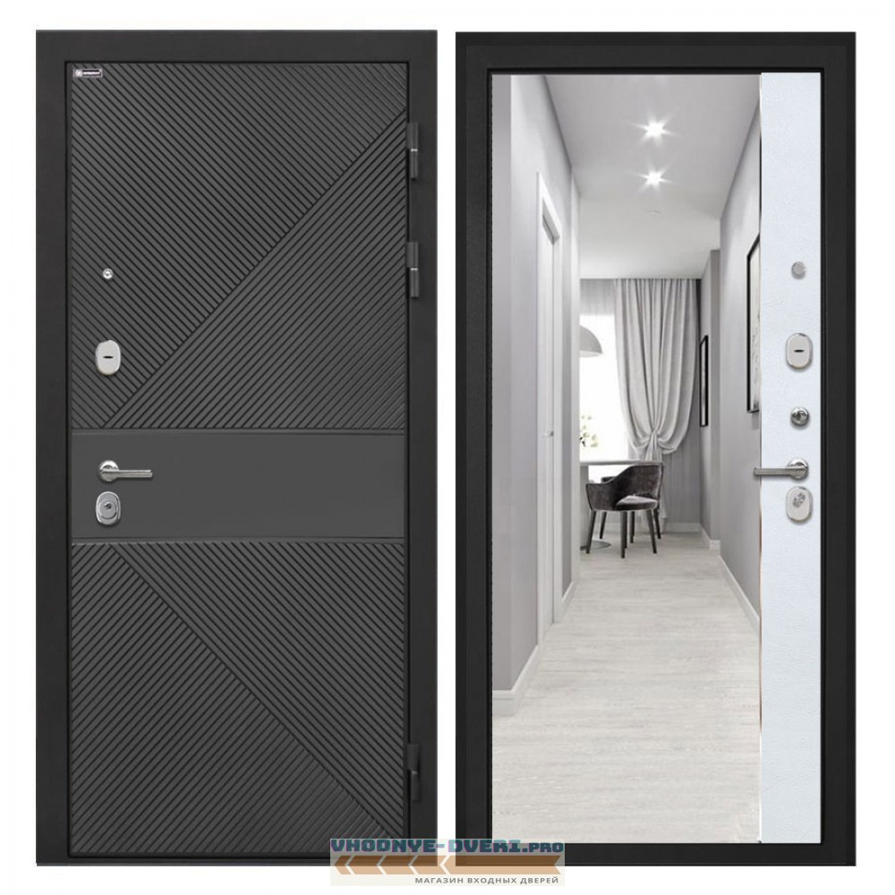 Интекрон Сицилия Remix ФЛ-613 черный крашеный ФЛЗ-305 Лофт белый