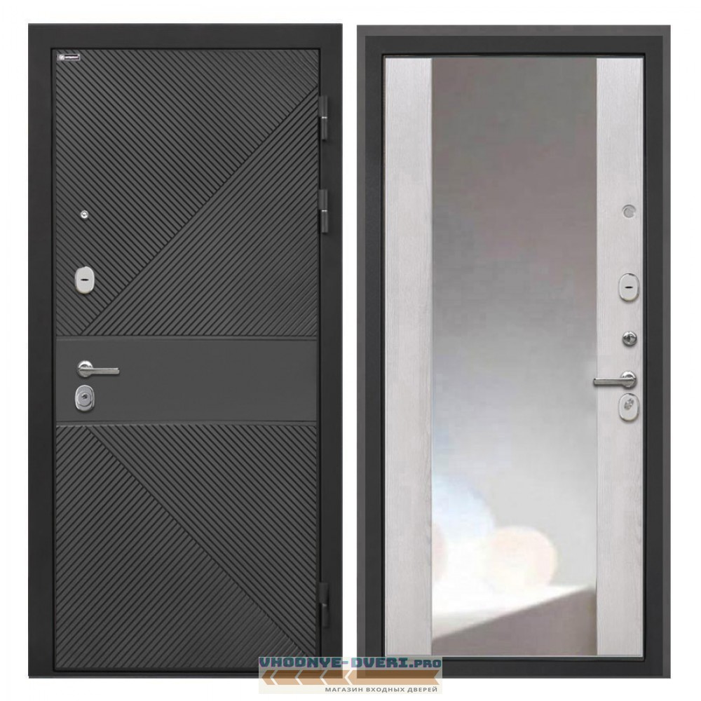 Интекрон Сицилия Remix ФЛ-613 черный крашеный ФЛЗ-516 сосна белая