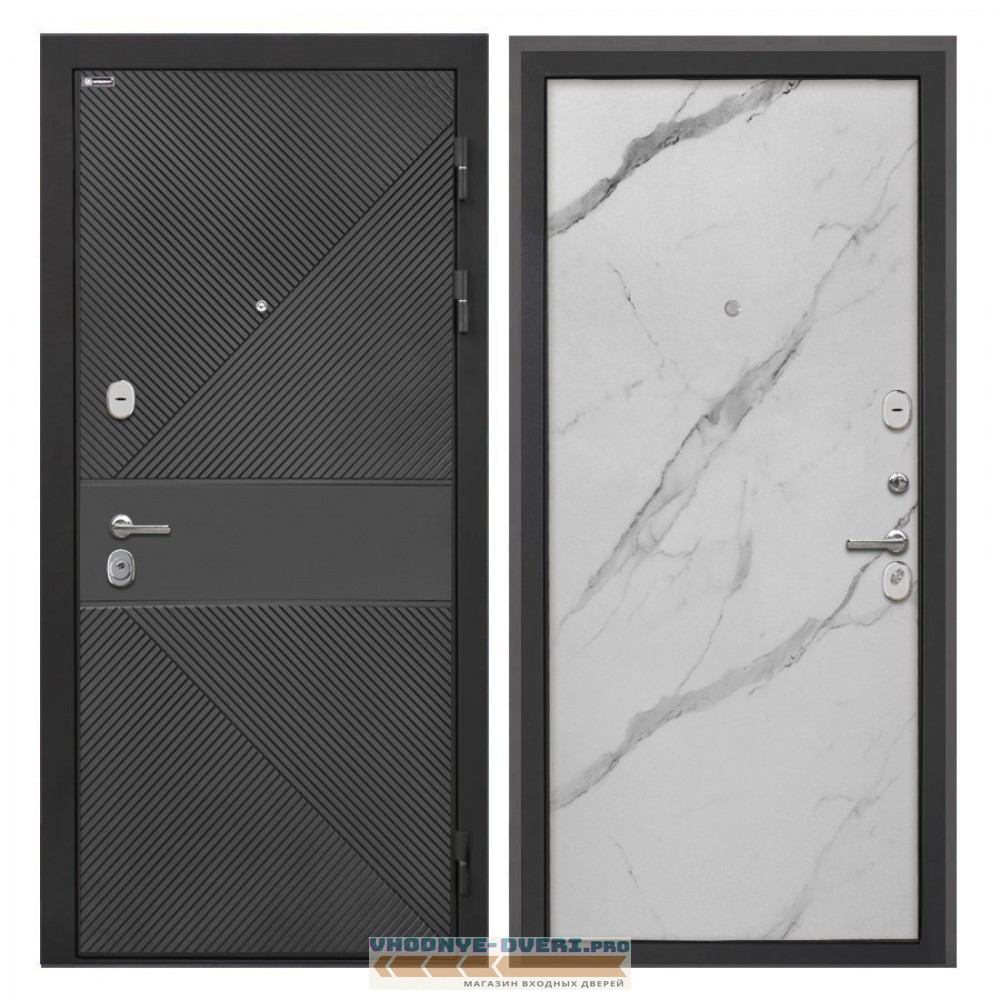 Интекрон Сицилия Remix ФЛ-613 черный крашеный Мрамор милк