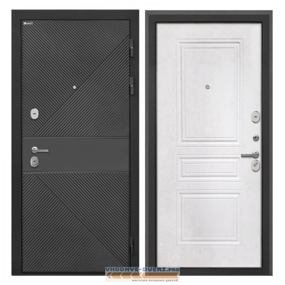 Интекрон Сицилия Remix ФЛ-613 черный крашеный ФЛ-243-м белая матовая